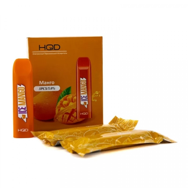 Купить HQD V2 - Mango (Манго), 300 затяжек, 20 мг (2%)