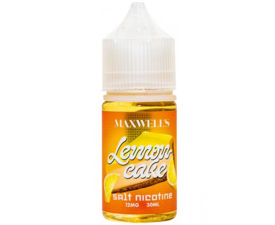 Купить Maxwell's salt - Lemon Cake (Лимонный чизкейк) 30мл, 12 мг/мл